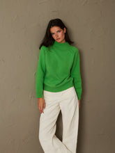 Load image in gallery viewer, Jersey cashmere verde
